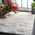 thumbnail image 2 of SAFAVIEH Berber Shag Taegan Abstract Area Rug, Blue Rust/Ivory, 2'3" x 3'11", 2 of 8