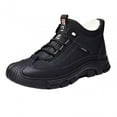 thumbnail image 4 of Botas de nieve de invierno para hombre, botas cortas de invierno para mochilero, deportes, senderismo Negro Talla 44 Yuyangstore Botas de nieve de invierno, 4 of 8