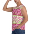 thumbnail image 3 of Kdxio Flowers for Men's Muscle T-shirt,Sleeveless for Workout Running Athletic Gym Lounge Casual, 3 of 7
