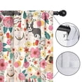 thumbnail image 4 of Blackout Kids Curtains,Pug Dogs with Flowers Childrens Insulated Curtains Set Of 2,Bedroom Essentials,Toddler Room Decor 52x63in(132x160cm), 4 of 4