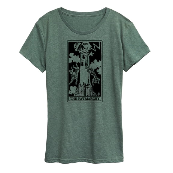 Instant Message - The Patriarchy Tower Tarot Women's Short Sleeve Graphic T-Shirt
