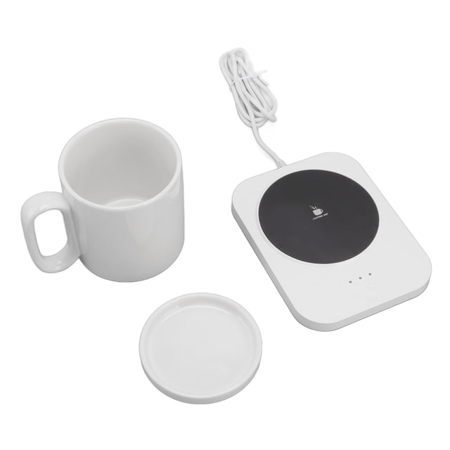 Calentador de taza inteligente daixiaolindai Control de 3 engranajes USB Blanco