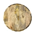 thumbnail image 5 of Carolina Harrison Groove 16"x 21" Round Scallop Accent Table in Natural, 5 of 6
