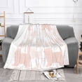 thumbnail image 2 of Pink Love Cat Throw Blanket, Super Soft Anti-Pilling Flannel Bed Blankets, 80"x60", 2 of 8