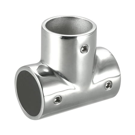 

Uxcell 3-Way 316 Stainless Steel Tee Rail Fitting Polishing for 25mm/1 OD