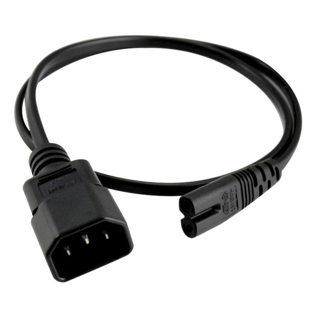 Cable de Extensión Del Adaptador de Corriente para Computadora Portátil IEC 320 C14 a C7 F / M de 0. yotijar Cable adaptador de corriente alterna