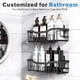 thumbnail image 2 of Organizador de Ducha Adhesivo para Almacenamiento de baño y decoración del hogar y Organizadores de Cocina y Almacenamiento Paquete de 2 Organizadores de baño de Acero Inoxidable de Gran Capacidad, 2 of 5