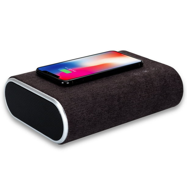 Happyline Qi Wireless Charger With Bluetooth Speaker Wireless Charging Pad For Iphone Walmart Com Walmart Com