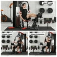 thumbnail image 7 of Fitvids LX770 Multifunctional Full Home Gym System Workout Station with 160 Lbs Weight Stack, One Station with Leg Training Pedal, Comes with Installation Instruction Video, Ships in 6 Boxes, 7 of 7