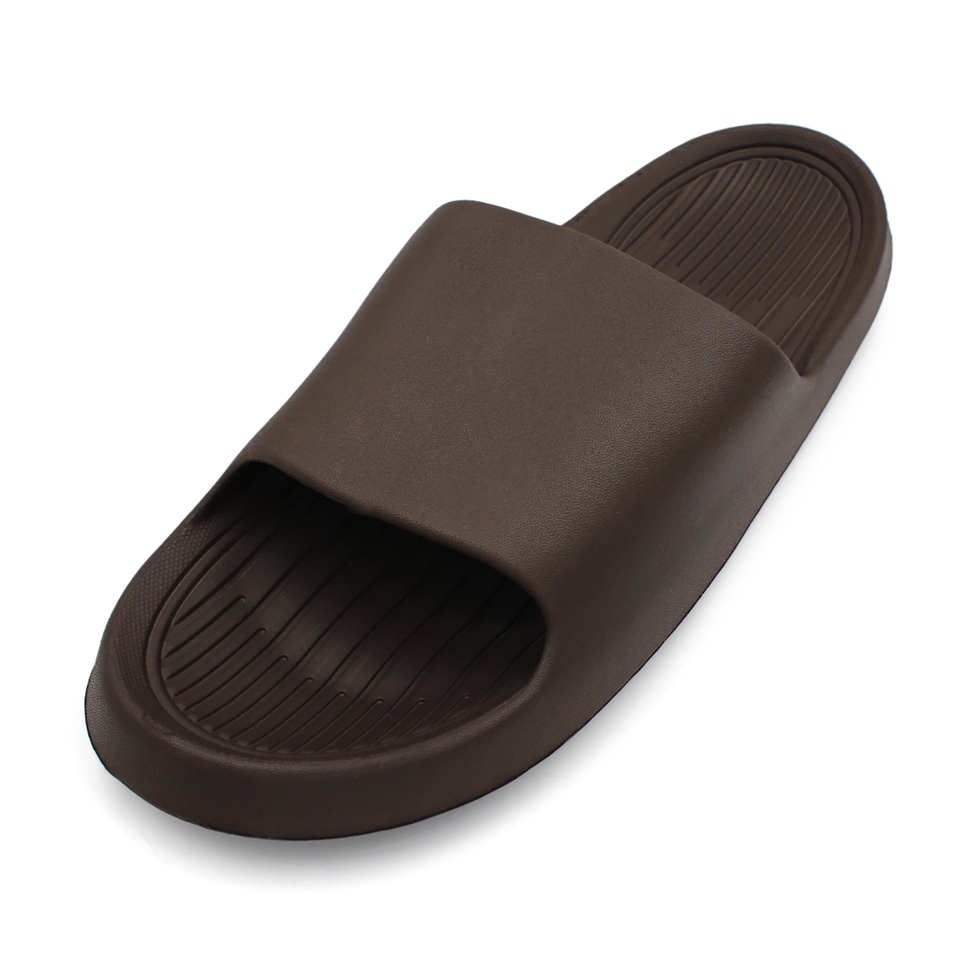 SLM Men's Soft Thick Cushioned Slip on Quick Dry Bathroom and House Slides