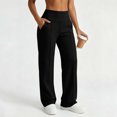 thumbnail image 6 of Sweatpants for Women Ihhxva High Waist with Pockets Elastic Casual Jogger Pants Cozy Lined Baggy Loungewear Workout Running Yoga Streetwear S-2XL, 6 of 8