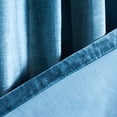 thumbnail image 3 of SAFAVIEH Creslia Contemporary Teal Solid Grommet Blackout Curtains, 52" x 96", 3 of 5