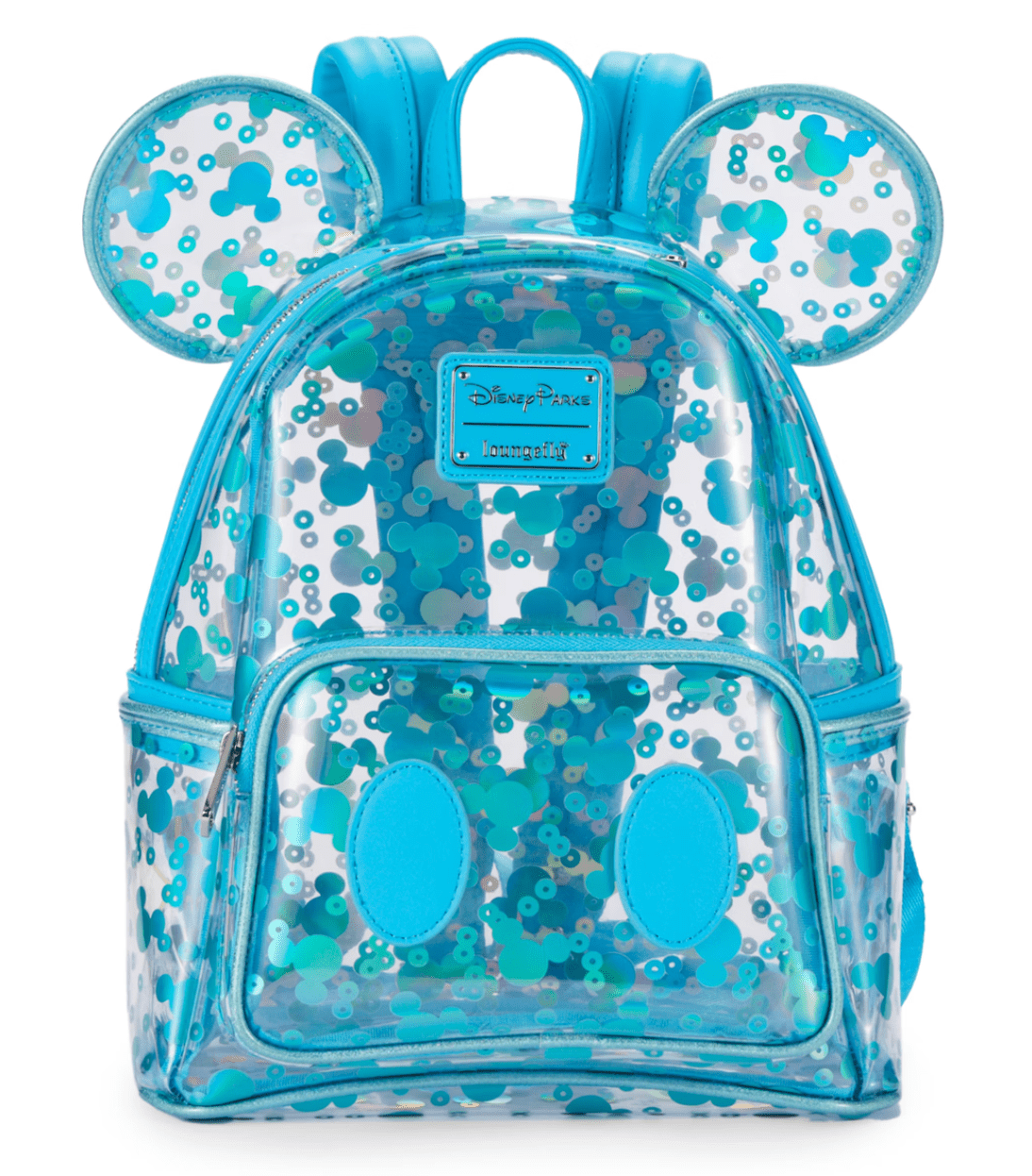 Disney Parks Minnie Mouse Sequined Animal Print Loungefly Mini
