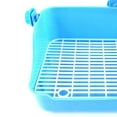 thumbnail image 2 of thinsony Rabbit Toilet Box Tray Small Pet Potty Trainer Guinea Pig Poop Tray Blue, 2 of 9
