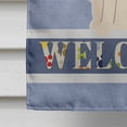 thumbnail image 4 of Caroline's Treasures BB5626CHF White German Shepherd Welcome Flag Canvas House Size , Large, multicolor, 4 of 4