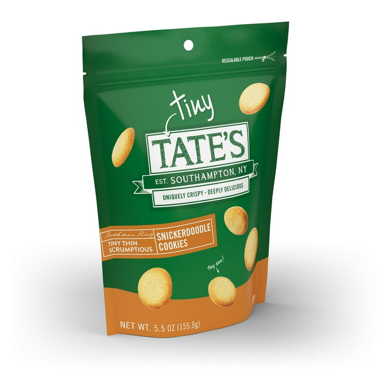 Tate's Tiny Snickerdoodle Cookies 5.5 oz Crispy Cinnamon Sugar