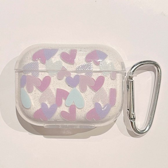 Étui d'Écouteurs en Forme de Cœur Adorable pour AirPods 1 2 3 Pro 1 2, Étui Transparent en TPU, AirPods 1 2 3, Boîtier de Chargement d'Écouteurs Bluetooth 6 pour AirPods 1 2