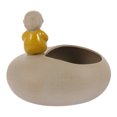 thumbnail image 1 of EeaseMX 1 maceta verde con diseño de monje pequeño, maceta para suculentas, suministros de jardinería, 1 of 7