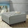 thumbnail image 2 of DHP Hastings Square Tufted Ottoman with Nailheads, Gray, 2 of 7