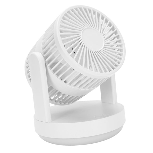 Ventilador De Escritorio, Diseño De Luz De Aire Oscilante De Flujo De Aire Oscilante Automático, Ventilador De Circulador De Aire Oscilante De Escritorio Recargable Para El