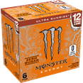 thumbnail image 2 of Monster Ultra Sunrise, Sugar Free Energy Drink, 12 fl oz, 6 Pack, 2 of 5