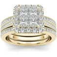 thumbnail image 2 of AKYUSGFL Fashion Rings for Women Synthetic Diamond Studded Zirconia Inlaid Rings Wedding Engagement Rings Jewelry Accessory Gifts, 2 of 5