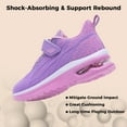 thumbnail image 2 of NRNHI Boys Girls Shoes Kids Sneakers Running Tennis Athletic Shoes Breathable Sport Walking Shoes (PinkPurple Size 4 Child), 2 of 6