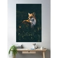 thumbnail image 2 of Fox In The Sunlight Poster Wall Art, Modern Wall Decor, 12x18 UNFRAMED, 2 of 3