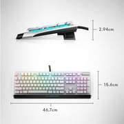Alienware Low Profile RGB Mechanical Gaming Keyboard AW510K Lunar Light