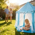 thumbnail image 6 of Horivan Play Tent Indoor Outdoor Pop Up Castle Playhouse with Carry Bag for 3-4 Children, Princess Theme Large Play Space for Parties Camping Backyard, 6 of 6