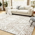 thumbnail image 3 of SIXHOME 8'x10' Area Rugs for Living Room Washable Rugs Boho Large Area Rug Modern Geometric Neutral Carpet and Area Rugs for Home Decor Foldable Non Slip Bedroom Rugs Brown, 3 of 6
