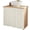 Light Beige, variant on Grey Pure Color Small Cabinet Curtains 10"W x 11"L, Aesthetics Contemporary Luxury Sink Skirt Dust-Proof Short Curtain for Bathroom Vanity Storage Cubby Desk, Self Adhesive Privacy Drapes