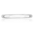 thumbnail image 4 of 14K Solid White Gold 3mm Comfort Fit Plain Classic Wedding Band Ring, 4 of 11