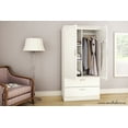 thumbnail image 5 of South Shore Acapella Wardrobe Armoire, Bedroom, White, Laminated particleboard, Adult, 5 of 5