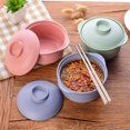 thumbnail image 1 of TidBay Safe Instant Noodles Bowl Heat-resistant Easy Clean Unbreakable Lightweight Bowl with Handle for Noodles, 1 of 8