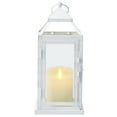 thumbnail image 6 of Elements Set of 3 12-inch White Metal Decorative Lanterns, 6 of 9