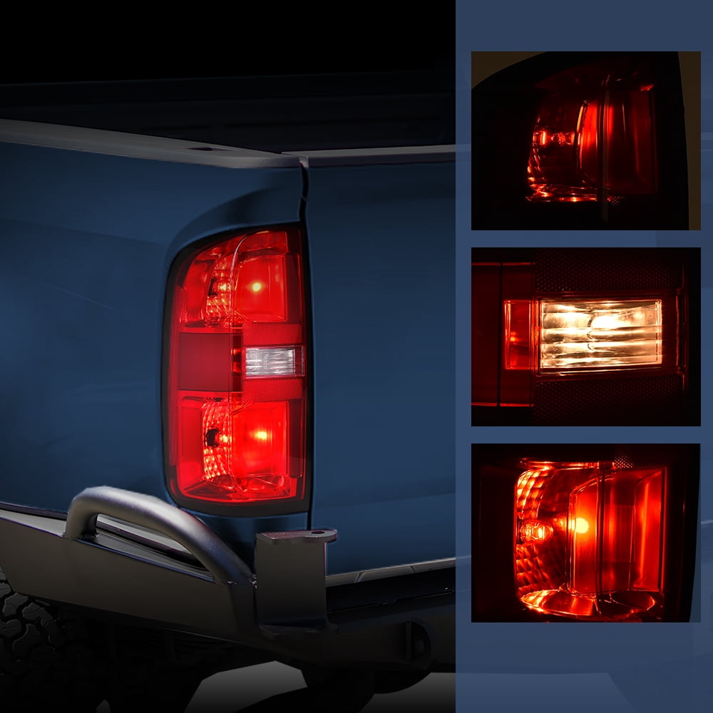 PIT66 Tail Lights w/Bulbs Left and Right Fit for Chevy Colorado 2015-2022 Fit for 4-Door Crew Cab and 4-Door Extended Cab Only