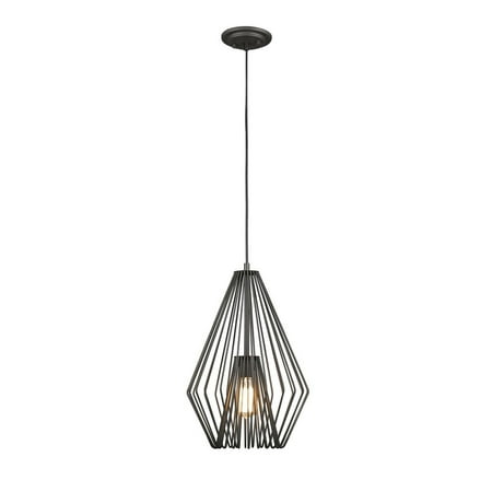 

1 Light Mini Pendant in Modern Style 12.25 inches Wide By 18.5 inches High-Bronze Finish Bailey Street Home 372-Bel-2019859