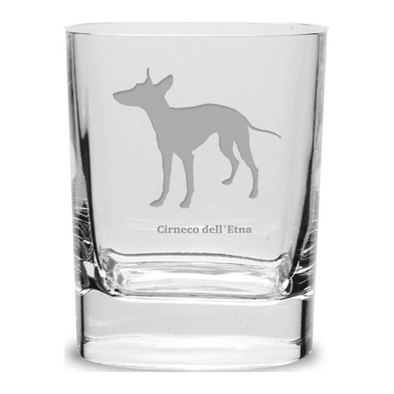 Cirneco Dell'Etna Luigi Bormioli 11.75 oz Square Round Double Old Fashion Glass