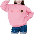 thumbnail image 3 of Girls Oversized Crewneck Sweatshirt Casual Long Sleeve Letter Prints Pullover Tops Children's Fall Winter Clothes Girls' Fashion Hoodies & Sweatshirt,5-6 Years, 3 of 5