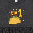 thumbnail image 4 of Inktastic I'm One Taco Birthday Party Girls Baby Dress, 4 of 5
