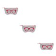 thumbnail image 4 of stanreset for Zipper Eye Glasses Case Pouch Bag Box Storage Felt Cloth ch red 3PCS, 4 of 6