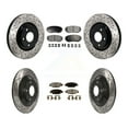 thumbnail image 1 of Transit Auto Front Rear Coated Drilled Slotted Disc Brake Rotors and Semi-Metallic Pads Kit for Car 2019-2024 Mazda CX-5 Turbocharged KDF-101331, 1 of 11