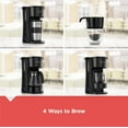 thumbnail image 3 of BLACK+DECKER 4-in-1 Coffee Station 5-Cup Coffee Maker in Stainless Steel Black, 3 of 12