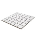 thumbnail image 7 of The Tile Life Opera White 4" x 4" Marble Look Matte Porcelain Mosaic Tile Sample, 1 Piece, 7 of 7
