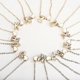 thumbnail image 3 of 2024 2pcs 2024 Fashion Tiny Heart Dainty Initial Necklace With Letter Name Choker Necklace For Women Pendant Jewelry Accessories Gift--V-Product code W, 3 of 5