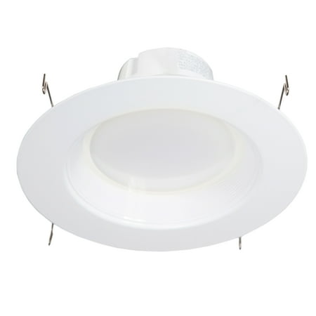

Maxxima 19 Watt 1200 Lumens 6 -Inch Dimmable LED Retrofit Downlight Fixture 4000K Neutral White Energy Star 120 Watt Equivalent Straight E26 Connection Cable