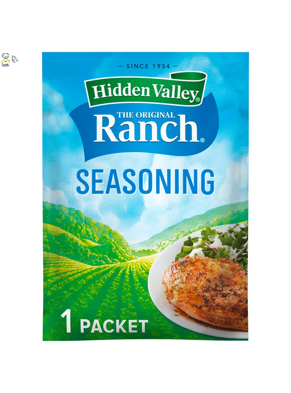 24 Packs Hidden Valley Gluten Free Original Ranch Salad Dressing and Seasoning Mix, 1 Oz