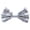 Silver, variant on Unisex Bow Tie with Shiny Pink Decoration on the Surface for Disco Parties, Stage Performances and Festival Costume Wear Silver