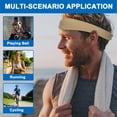 thumbnail image 6 of Uxcell Sport Headbands for Men, Running Sweat Bands Sweat Absorbing Head Band Red, 6 of 6